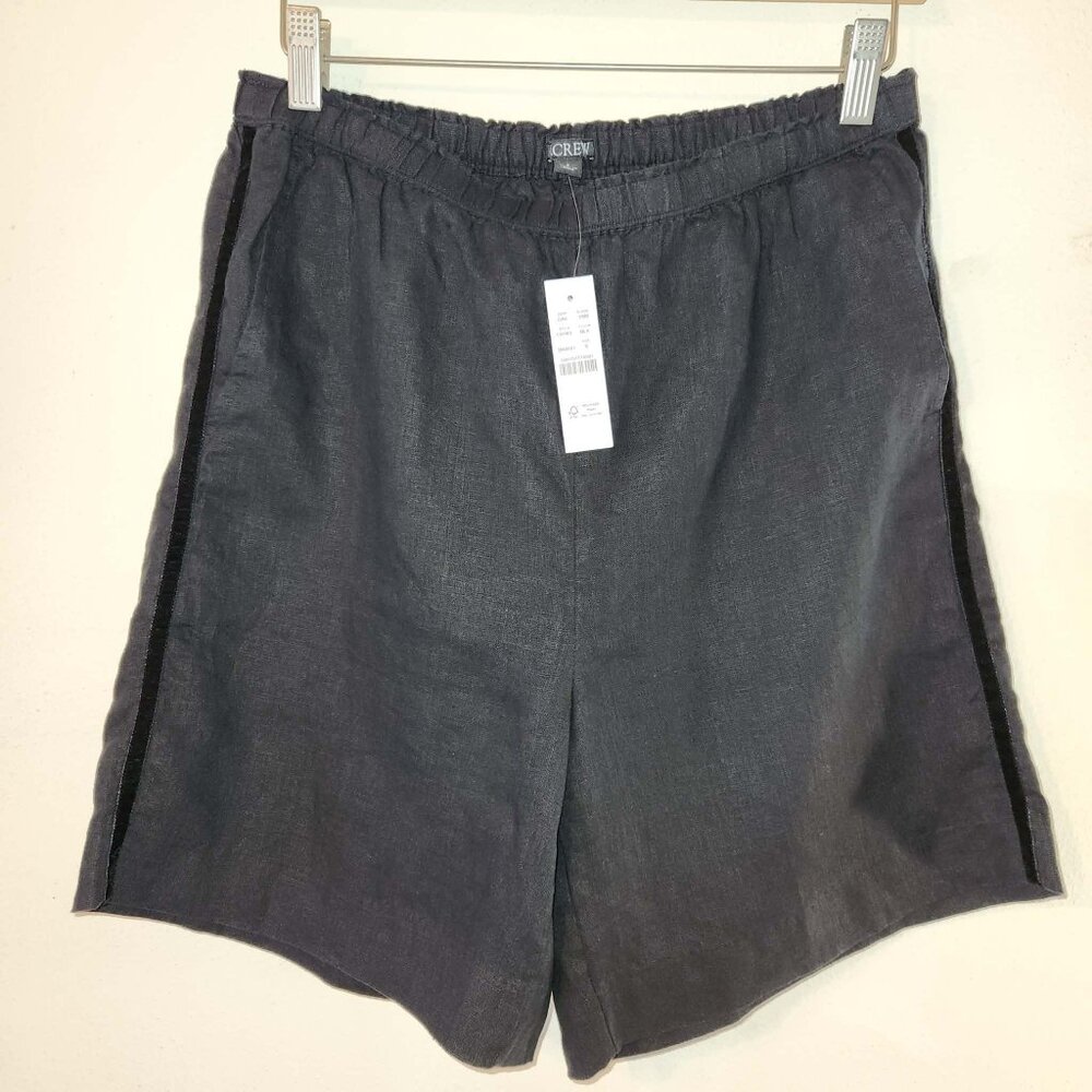 NWT J Crew Stratus Relaxed 7 Inch Short Highrise Linen Size Small